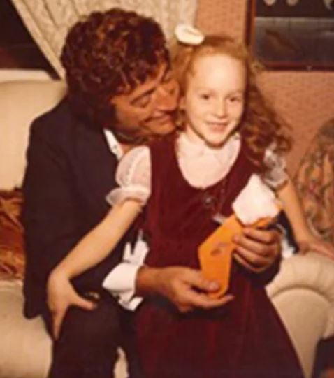 Young Antonia Bennett with her father late Tony Bennett